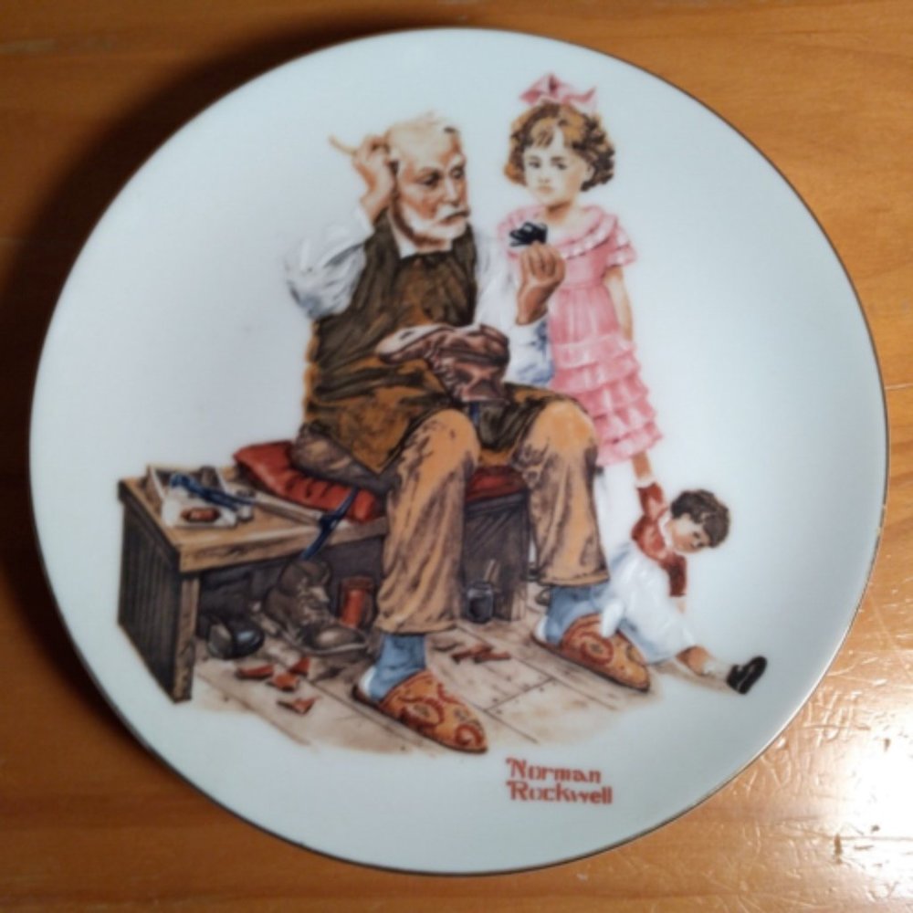 Set of 4 Collectors Plates: International Collection by Norman Rockwell. L.E.